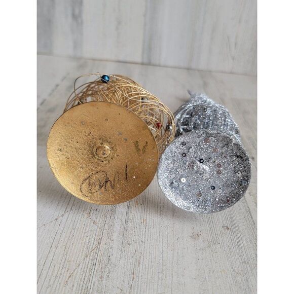 Golden wire sliver glitter tree star home decor Xmas set - Picture 9 of 9